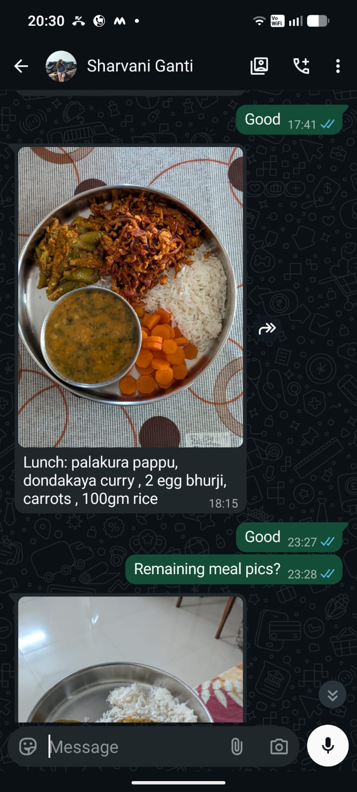 Meal tracking and accountability support